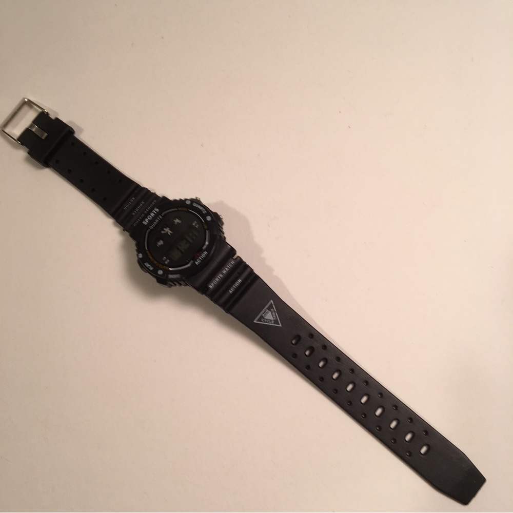 Guess brand black sport vintage watch